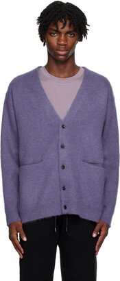 Purple Double-Face Cardigan