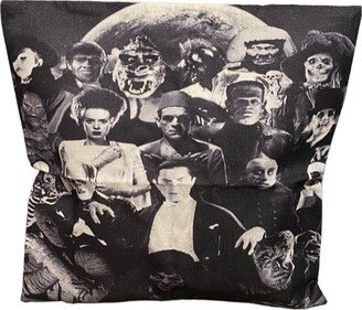 Universal Monsters Decorative Couch Pillow Throw Frankenstein Wolfman The Invisible Man Bride Of Swamp Thing Dracula Mummy