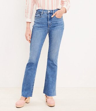 High Rise Slim Flare Jeans in Rich Mid Indigo Wash