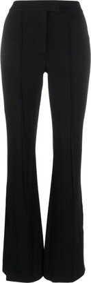 High-Waisted Slim-Fit Trousers-AB