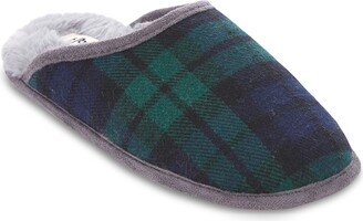 FLOOPI Plaid Faux Fur Scuff Slipper