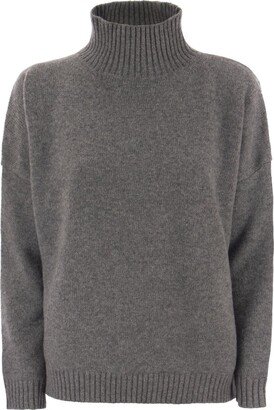 Turtleneck Long-Sleeved Jumper-AD