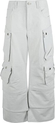 FERMAS.CLUB Leather cargo pants-AB