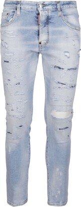 Distressed Skinny Leg Jeans