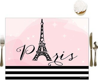 Big Dot Of Happiness Paris, Ooh La La - Party Table Decorations - Themed Party Placemats - Set of 16