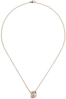 De Beers Jewellers 18kt rose gold Dewdrop diamond pendant necklace