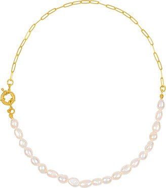Bonjouk Studio Agnes Natural Pearl Chain Necklace
