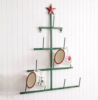 Christmas Tree Bottle Dryer Wall Rack - 19½''W x 2''D x 25''H