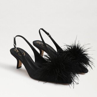 Bianka Feather Slingback Pump-AC