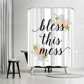 71 x 74 Shower Curtain, Bless This Mess by Samantha Ranlet
