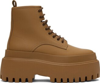 Tan Platform Boots