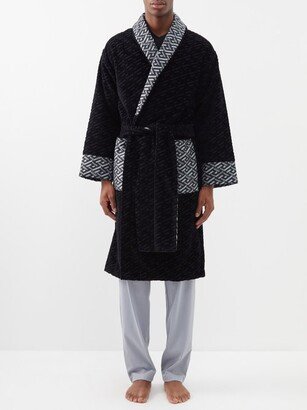 La Greca-jacquard Cotton Bathrobe