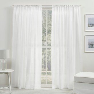 Coralina Sheer Rod Pocket Curtain Panel