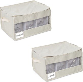 Stemware Storage Boxes, Set of 2