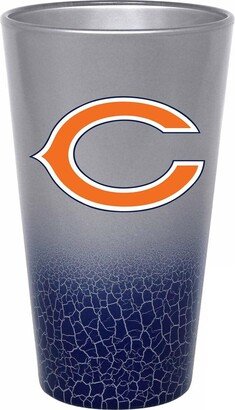 Memory Company Chicago Bears 16 Oz Crackle Pint Glass