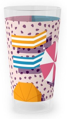 Outdoor Pint Glasses: My Summer Vacay - Pink Outdoor Pint Glass, Pink