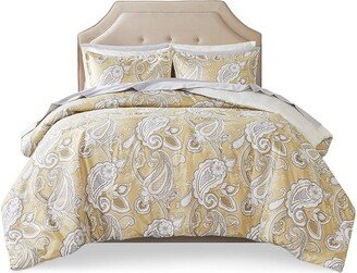 Gracie Mills Comfort Spaces Bed in A Bag - Trendy Casual Design Cozy Comforter with Complete Sheet Set with Side Pocket, Matching Shams Queen, Sienna,