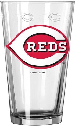 Cincinnati Reds 16 oz Satin-Etched Logo Pint Glass