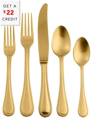 5Pc Flatware Set With $22 Credit