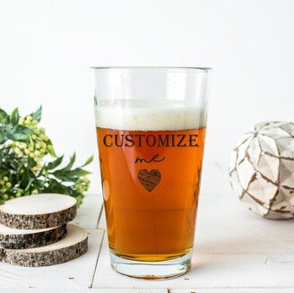 Custom Pint Glass For Dad |Dad Established Beer - New Gift Soon To Be First Time Father Christmas Gift