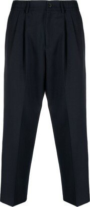 Pressed-Crease Straight-Leg Trousers