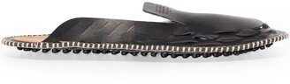 Stitched-Trim Slippers