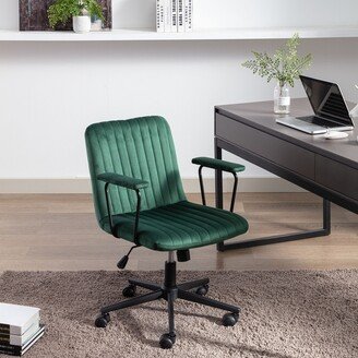 Tiramisubest Velvet Executive Swivel Office Chair Desk Chair