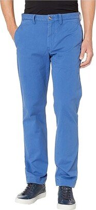 Straight Fit Stretch Chino Pants (Aged Royal) Men's Casual Pants