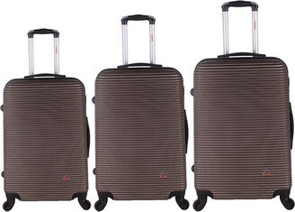 Royal 3pc Hardside Checked Spinner Luggage Set