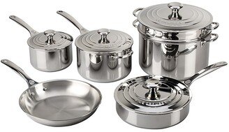 10-Piece Stainless Steel Cookware Set-AB
