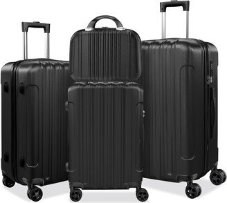 SUGIFT 4 Piece Luggage Sets ABS Hard-Shell with TSA Lock & Spinner Wheels, 14’’20’’24’’28’’