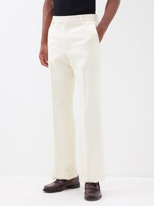 Pressed-front Wool Trousers