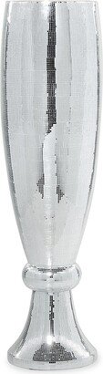 Primrose Valley Silvertone Textured Decorative Vase