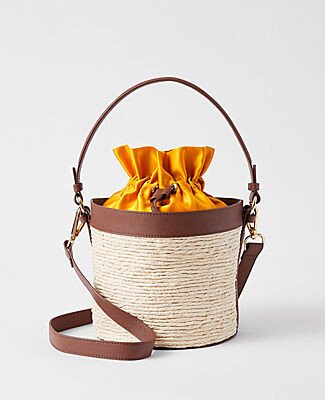 Straw Bucket Bag