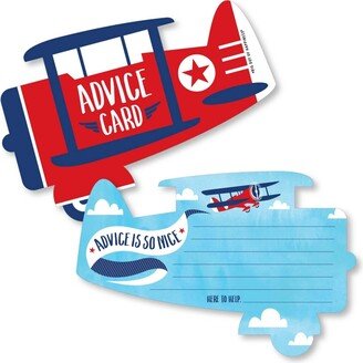 Big Dot Of Happiness Taking Flight - Airplane - Wish Card Activities - Shaped Advice Cards Game 20 Ct