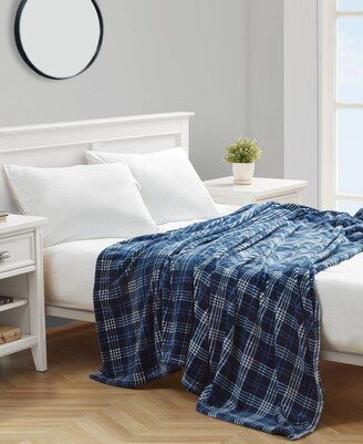 Gillbrooke Ultra Soft Plush Navy Blanket, Full/Queen