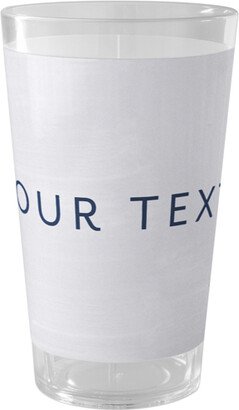 Outdoor Pint Glasses: Your Text Here Outdoor Pint Glass, Multicolor