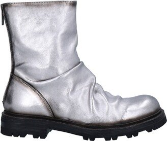 OPEN CLOSED SHOES Ankle Boots Silver