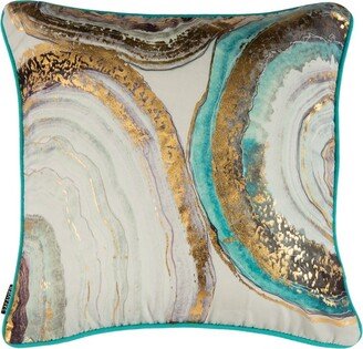 Nima 18 x 18 Pillow - Blue/gold