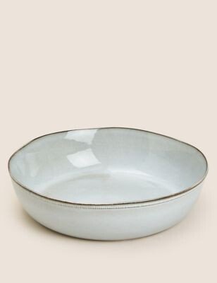 M&S X Fired Earth Extra Large Stoneware Serving Bowl