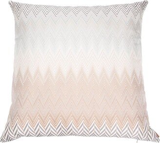 Zigzag-Jacquard Down Cushion