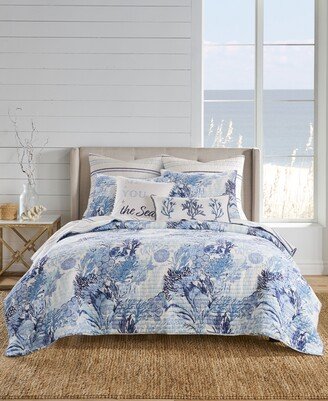 Home Reef Dream Reversible 2 Piece Quilt Set, Twin/Twin Xl