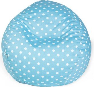 Small Polka dot Shredded Foam Bean Bag Chair