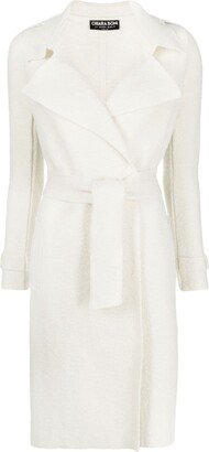 Basira wool wrap coat