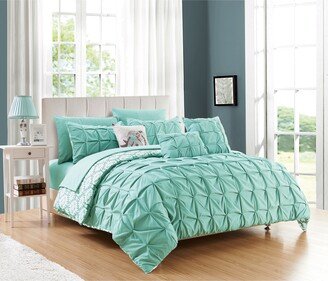 Yabin 10-piece Reversible Aqua Bed in a Bag Comforter Set