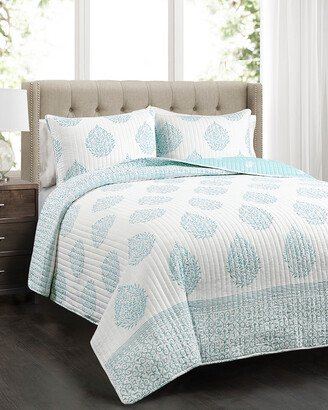 Teardrop Leaf Quilt Set