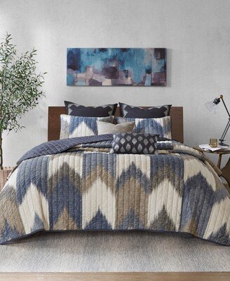 Alpine Chevron Stripe 3-Pc. Quilt Set, King/California King