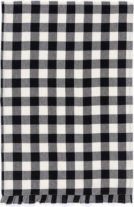 Gina Black and White Check Tea Towel