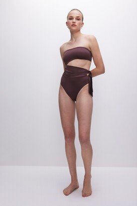 GA-SALE Satin Side Tie Swimsuit