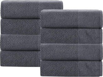 8pc Incanto Turkish Cotton Hand Towel Set Dark Blue